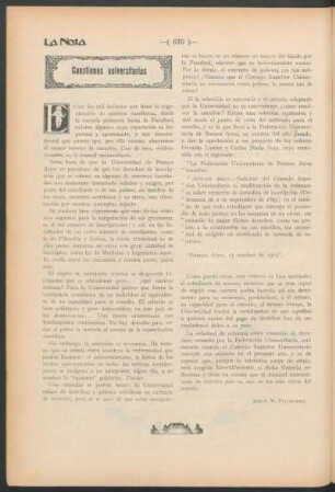 Cuestiones universitarias