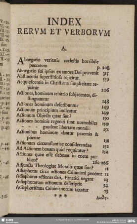 Index Rerum Et Verborum