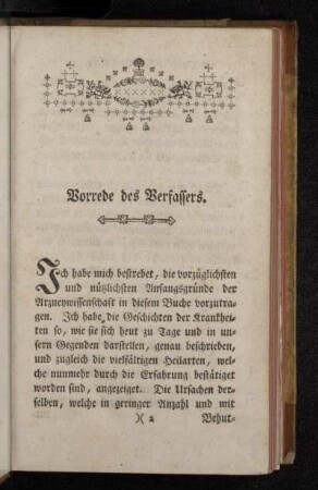 Vorrede des Verfassers.