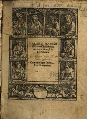 Valerii Maximi dictorum et factorum memorabilium libri nouem