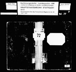 Kriegsstammrolle der Garnisonsbatterie (Unteroffiziere)