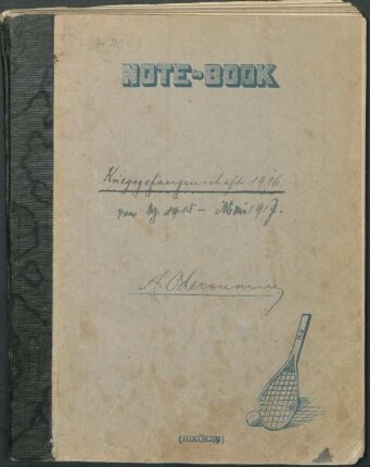 Kriegstagebuch : Kriegsgefangenschaft 1916 ; von Dz 1915 - Mai 1917