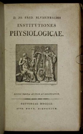 Jo. Frid. Blvmenbachii Institvtiones physiologicae