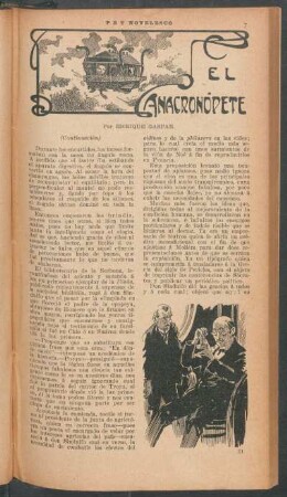 El anacronópete : PBT novelesco