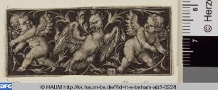 Querfüllung mit Adler und zwei Genien