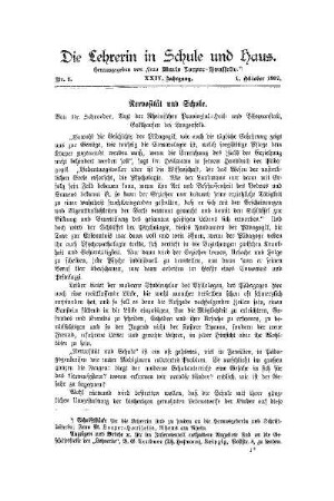 Nervosität und Schule