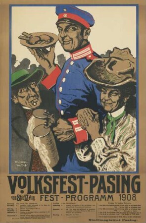 Volksfest Pasing. 8.-17. August 1908