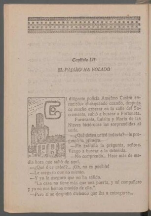 Capítulo LII - El pájaro ha volado