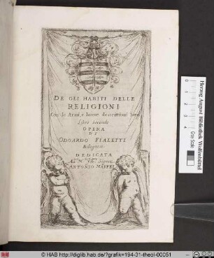 DE GLI HABITI DELLE RELIGIONI (Libro Secondo).