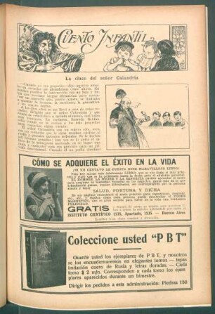 La clase del señor Calandria : Cuento infantil