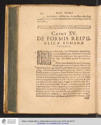 Pars Prima. Caput XV.