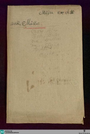 Masses - Don Mus.Ms. 1405 : V (4), orch, org; d