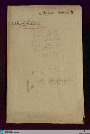 Masses - Don Mus.Ms. 1405 : V (4), orch, org; d