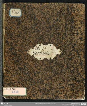 Il trionfo di Germanico proconsolo romano in Germania ovvero La pace generosa trà Germanico ed Arminio principe d'Alemagna - Mscr.Dresd.App.2330