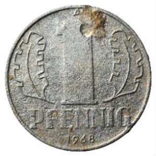 Fundmünze, Pfennig, 1968