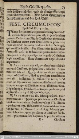 Fest. Circumcision. Epist. Gal. III. 23-fin.