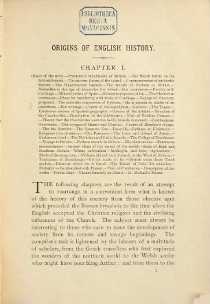 Origins of English History