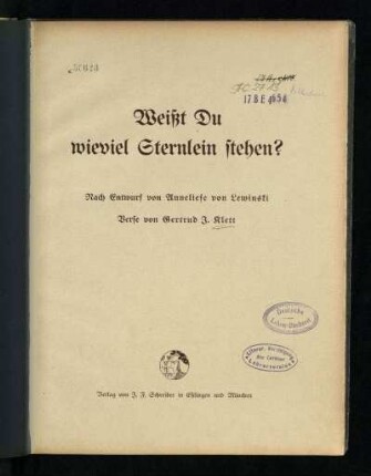 Weißt du wieviel Sternlein stehen?