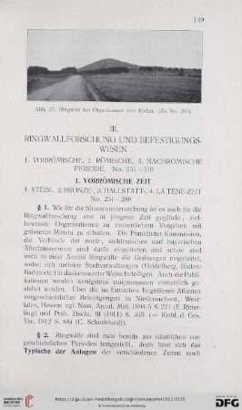 1. Vorrömische Zeit (Nr. 252 - 280)