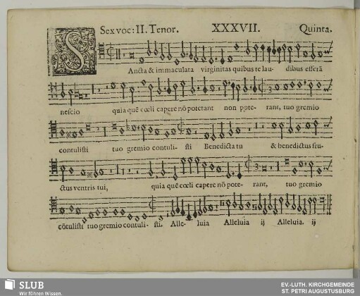 XXXVII. Sancta et immaculata
