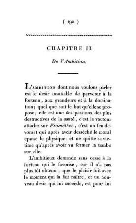 Chapitre II. De l'Ambition.
