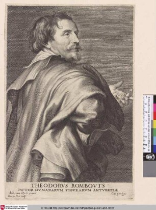 Theodorus Rombouts [Porträt des Malers Theodor Rombouts; Theodor Rombouts; Portret van de schilder Theodoor Rombouts]
