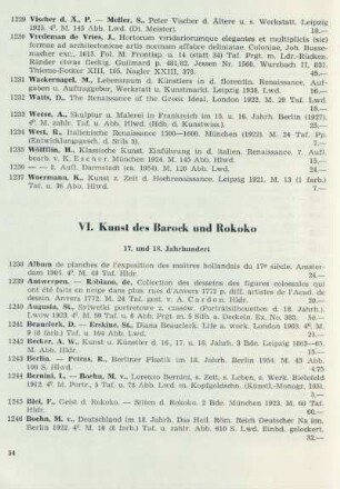 VI. Kunst des Barock und Rokoko