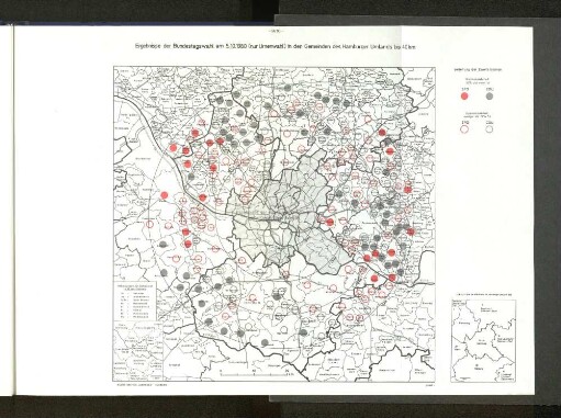 Ergebnisse der Bundestagswahl am 5.10.1980 in den Gemeinden des Hamburger Umlands bis 40 km