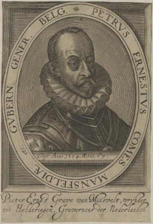 Bildnis von Petrvs Ernestvs Graf von Mansfeldia