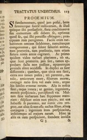 113-126, Prooemium. - §. I.