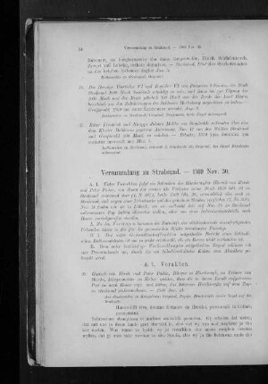 Versammlung zu Stralsund. - 1369 Nov. 30.