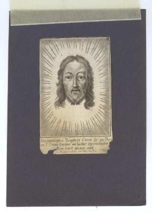 "Hochheiligstes Angesicht Christi" (kleines Andachtsbild)