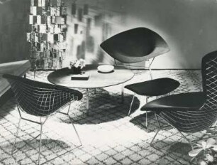 Sessel Mod. 421, Mod. 432 + Mod. 422 von Harry Bertoia