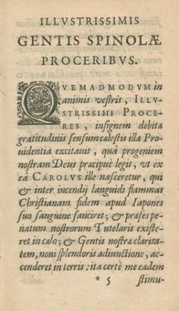 Illustrissimis Gentis Spinolae Pro Ceribus