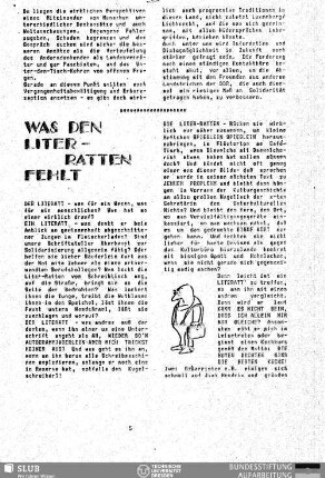 Was den Liter-Ratten fehlt