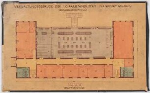 I.G.-Farben, Frankfurt/Main Verwaltungsgebäude: Laboratorium: Grundriss Hauptgeschoss 1:100