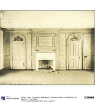Philadelphia, Graeme Park, Governor Sir William Keith House, Kamin