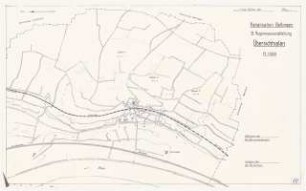 Landschaftsaufbauplanung Bellingen: Grundriss mit Kanalisation 1:5000