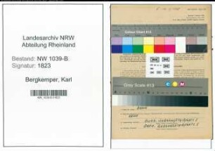 Entnazifizierung Karl Bergkemper , geb. 05.12.1898 (Friseur)