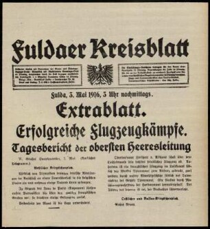 Ausgabe vom Mittwoch, den 03. Mai 1916.