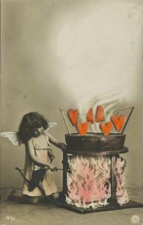 [Amor bereitet Herzen zu]