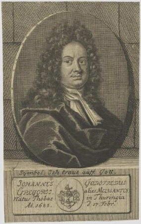 Bildnis des Johannes Godofredus Gregorii