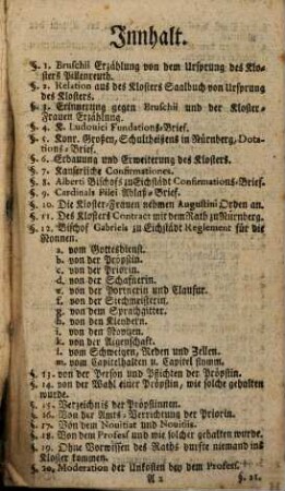Geschichte des ehemaligen Nonnen Klosters zu Pillenreuth Maria Schiedung genannt, in dem Nürnbergischen Gebiete