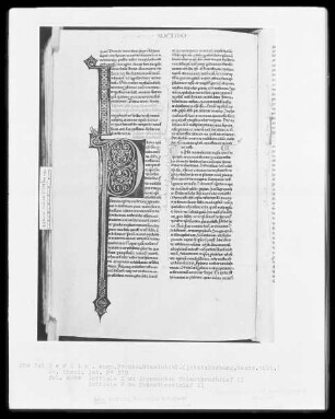 Heisterbacher Bibel — Initialen I und P, Folio 486verso