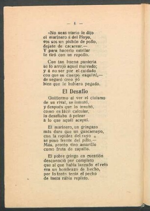 El desafío