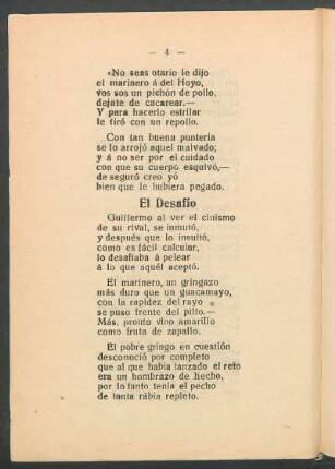 El desafío
