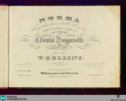 Norma : tragedia lirica di F. Romani