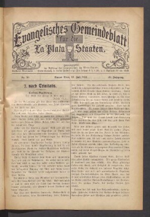 No. 30. 16. Juli 1914