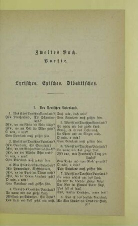 1. Des Deutschen Vaterland