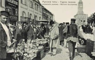 Types russes. Marché Souharewa [Russland 1904]